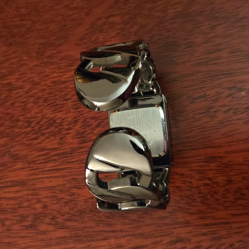Silver Rectangular Face Watch - image 3